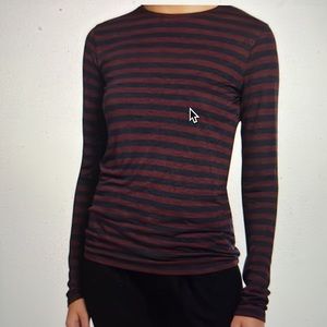 🌺Final Price🌺Vince Striped L/S Crew Neck Tee Shirt